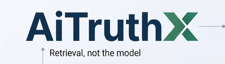 AITruthX — Retrieval, not the model